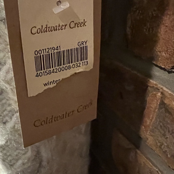 BNWT COLDWATER CREEK 2X, 20-22 WOMEN’S LONG SWEATER COAT W/ FAUX FUR COLLAR - Picture 4 of 8